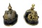 Pair of WWI Prussian Beamte/Customs Officer & Artillery Picklehaub Helmets