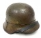 German WWII M42 Wire Base Camouflage Helmet with Liner & Chinstrap