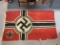 Huge German Nazi Kriegsmarine Naval Battle Flag Captured on Omaha Beach