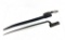 Brown Bess Bayonet and Leather Scabbard