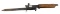 Seized & Destroyed M1 Garand Front piece with tag & AFH Bayonet