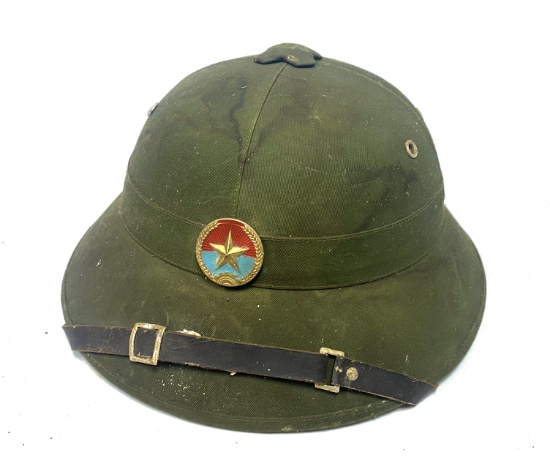 NVA Pith Helmet with Viet Cong Star