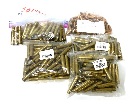 .30 REM. Reloading Lot - Brass Shells & Bullets