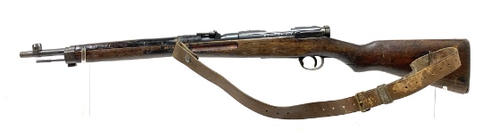 WWII Japanese Type 38 Cavalry Carbine  6.5x50mm Bolt Action Rifle with Partial Mum & Sling