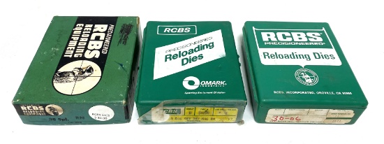 (3) RCBS Die Sets for Reloading - 38 SPL. | .357 MAG. | .30-06 SPRG.