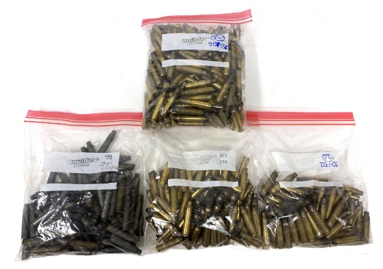 375ct. Fired Brass  & 98ct. Fired Steel Case of .223 REM./5.56mm NATO