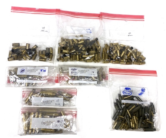 Misc. Lots of rifle & pistol caliber fired brass
