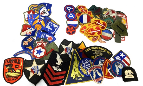 Huge lot of Unsearched Vintage Military Patches | Online Auctions ...