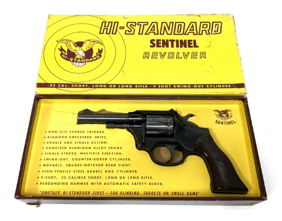 LNIB Hi-Standard Sentinel Model R-103 .22 S-L-LR Revolver