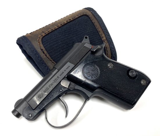 Beretta Model 21A .22 LR Pocket Pistol with Flip-up Barrel and Holster