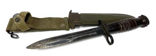 US M4 Bayonet for M1 Carbine with USM8 Scabbard
