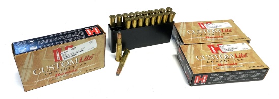 NIB 60rds. of .30-30 WIN. 150gr. Hornady CustomLite RN Reduced Recoil Ammunition
