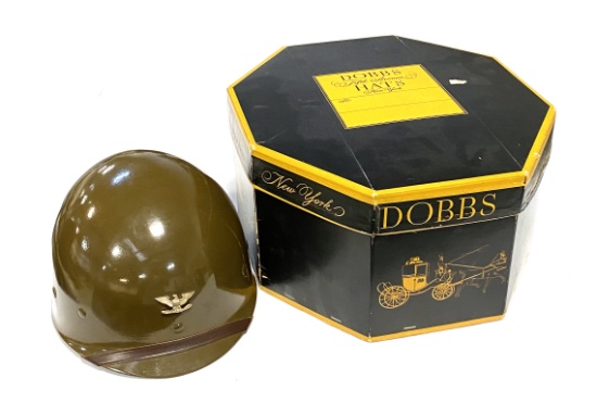 WWII Commemorative Helmet Liner to Mario DeMaio Colonel. Arty Surveying Officer
