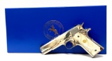 LNIB 2007 Colt Custom M1991A1 Stainless Pearl Series 80 Government Model .45 ACP Pistol