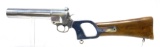 Rare Webley & Scott No1 Mk1 Chrome Federal Laboratories 1.5” Flare Gun with Matching Stock