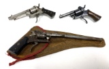 3 Antique Pinfire Revolvers