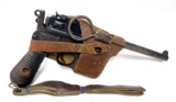Rare Mauser Model 1930 Commercial Broomhandle 7.63x25mm Pistol