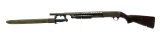 Ithaca Model 37 Featherlight 12 GA. Slamfire Trench Style Shotgun with Heatshield & Bayonet