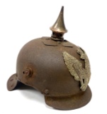 WWI German Prussian M1915 Jäger (infantry) Lobster tail Pickelhaube Helmet