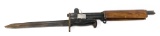 Seized & Destroyed M1 Garand Front piece with tag & AFH Bayonet