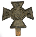 Original Cast Iron Confederate Civil War CSA Grave Marker 1861-1865