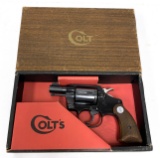 1967 Colt Agent Lightweight 38 Special 2” Blue Revolver in Box