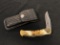 Parker-IMAI K139 Japan Folding Pocket Knife in Leather Pouch
