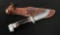 Excellent Remington UMC RH-50 Fixed Blade Hunting Knife with Rem/UMC Leather Sheathe