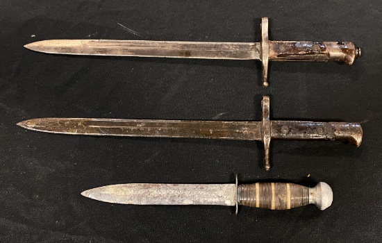 (2) Bayonets and (1) Knife