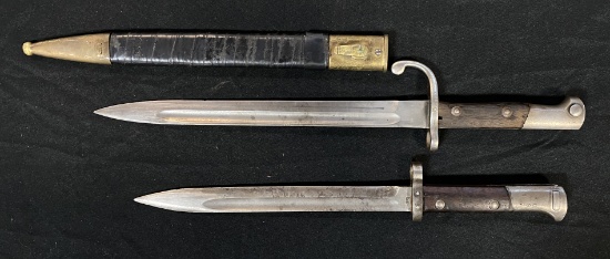 Pair of Bayonets, (1) with Scabbard