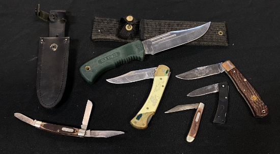 (6) Schrade Knives
