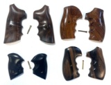 (4) Colt or Small-frame Custom Wood Revolver Grips