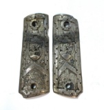 Colt 1911 Pewter Pistol Grips with Pennies inside