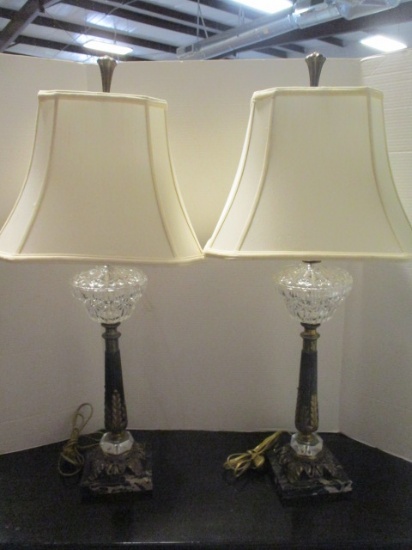 Pair of Hollywood Regency Style Table Lamps