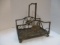 Metal Magazine Rack with Shell Motif