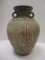 Pottery Urn Vase with Leaf Motif
