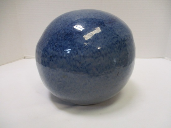 Large Glazed Red Clay  Orb