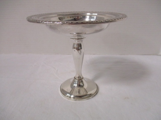 Newport Sterling Compote Cement Filled