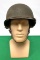 US WWII Front Seam M1 Paratrooper Helmet with Chin Cup Strap & Liner