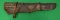 Original US WWII 1942 Dated M1 Garand Rifle Leather Jeep Scabbard by Fulton Leather Goods