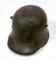 German WW1 Helmet With Battle Damage