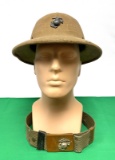 USMC Drill Instructor Belt and Hat