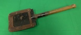 East German NVA Entrenching Shovel with Leather Cover