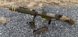 Rare Original WWII British PIAT Anti-Tank Grenade Launcher Inert Display Weapon w/ Grenade & Monopod