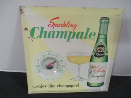Old "Sparkling Champale" Advertisement Thermometer