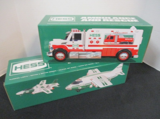 Two Hess Annual Toy Trucks in Original Boxes