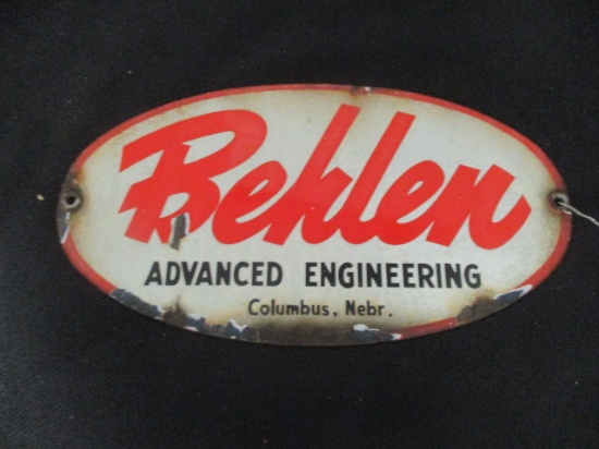 1930's "Behlen" Advanced Engineering Enamel Sign