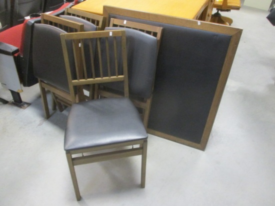 Stakmore Co. Game Table with 4 Chairs