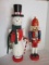 Snowman and Soldier Nutcrackers