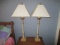 Pair of Pineapple Candlestick Buffet Lamps